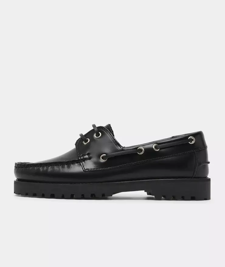 Garment Project Black Ollie Boat Schuhe Herren schwarz 
